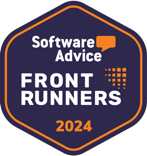 Software Advice Front Runners 2024 Badge