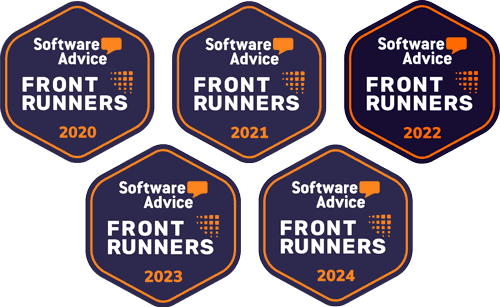 Software Advice Front Runner Badges 2020-2024