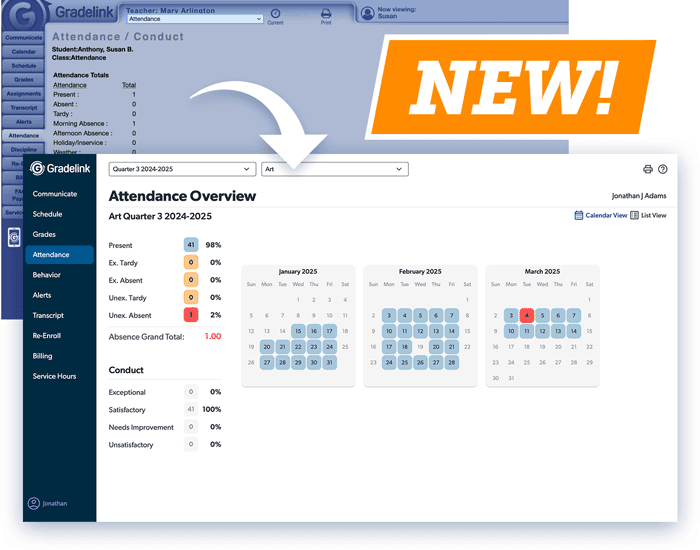 New Parent and Student Portals