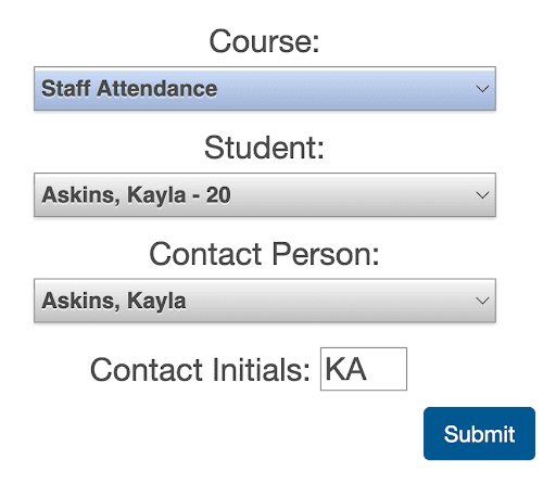 Check In Screen