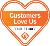 SourceForge Customers Love Us Badge