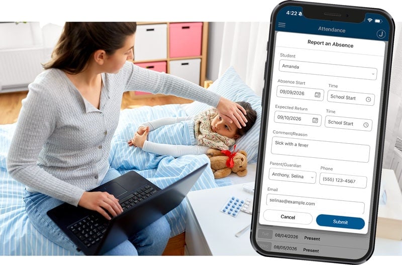 Absence Reporting on a SmartPhone