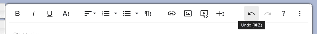 The Undo Button